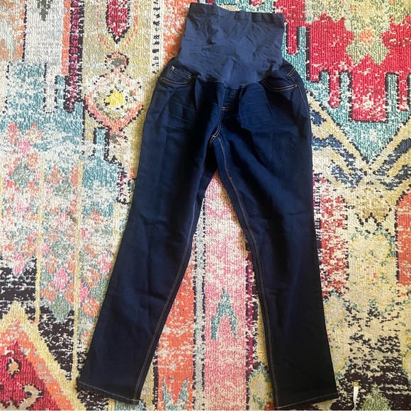 Maternity Dark Blue Jeans size XL - Picture 1 of 5
